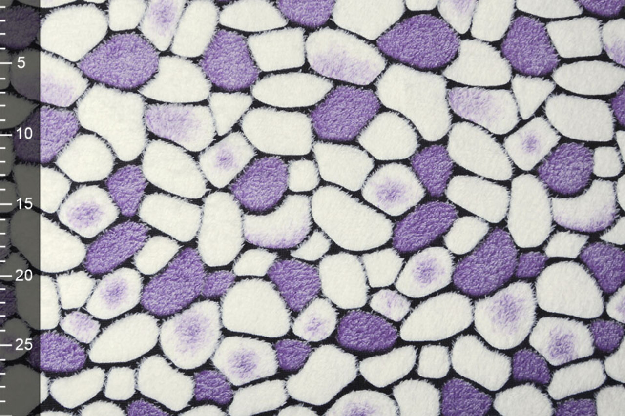 Coral Fleece Flagstones Lila Coral Fleece Flagstones Lila
