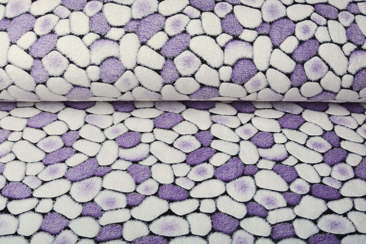 Coral Fleece Flagstones Lila Coral Fleece Flagstones Lila