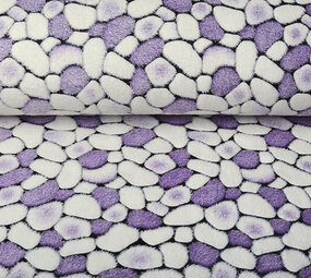 Coral Fleece Flagstones Purple