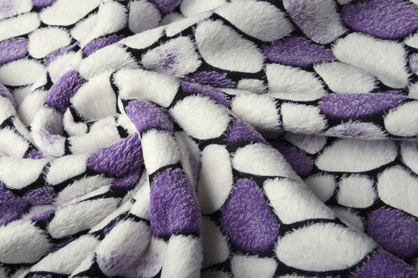 Coral Fleece Flagstones Lila Coral Fleece Flagstones Lila