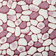 Coral Fleece Flagstones Wine Red