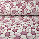 Coral Fleece Flagstones Wine Red