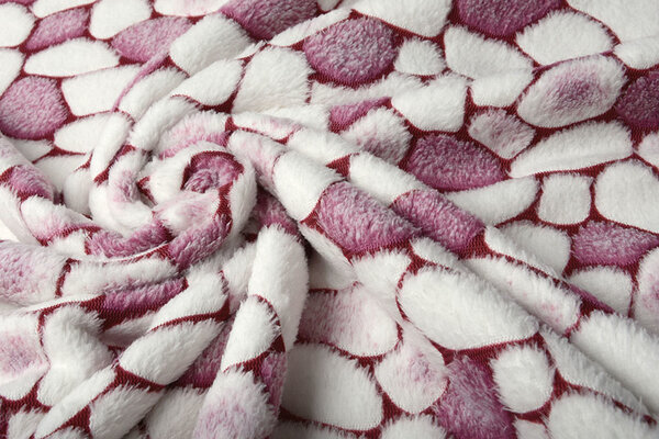 Coral Fleece Flagstones Wijnrood Coral Fleece Flagstones Wijnrood