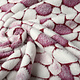 Coral Fleece Flagstones Wine Red