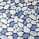 Coral Fleece Flagstones Blue