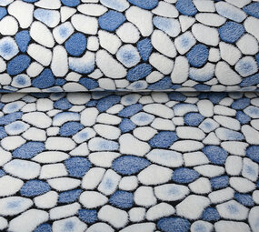 Coral Fleece Flagstones Blue
