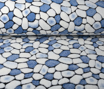 Coral Fleece Flagstones Blauw