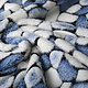 Coral Fleece Flagstones Blau