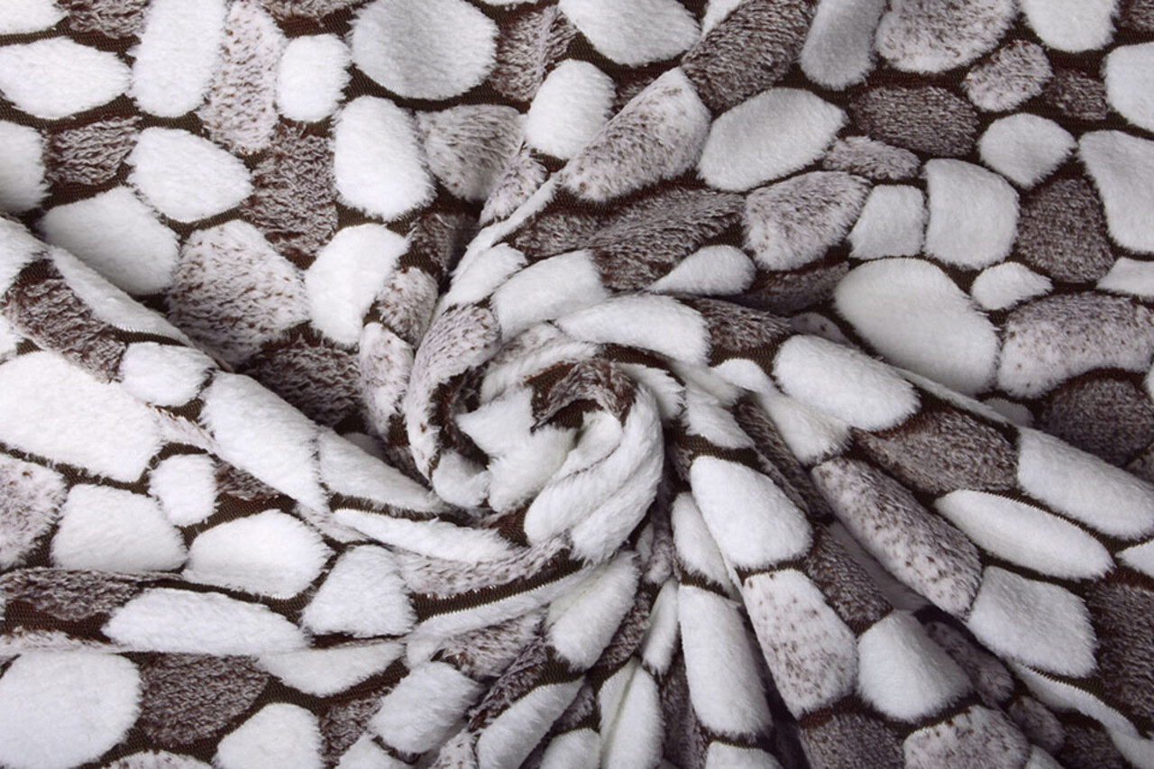 Coral Fleece Flagstones Braun Coral Fleece Flagstones Braun