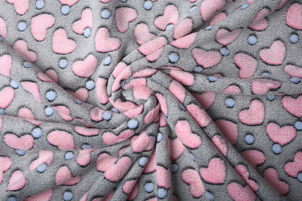 Corail Polaire Rose Cœurs Gris