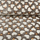 Corail Polaire Crème Cœurs Marron Corail Polaire Crème Cœurs Marron