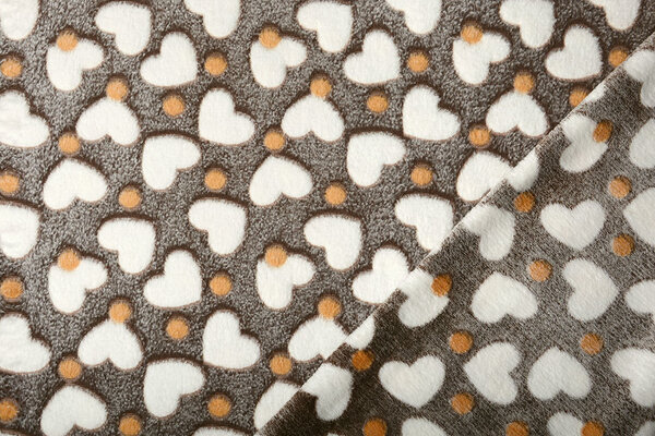 Coral Polar Crema Corazones Marrón Coral Polar Crema Corazones Marrón