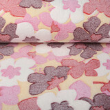 Coral Fleece Grote Bloemen Rood Coral Fleece Grote Bloemen Rood
