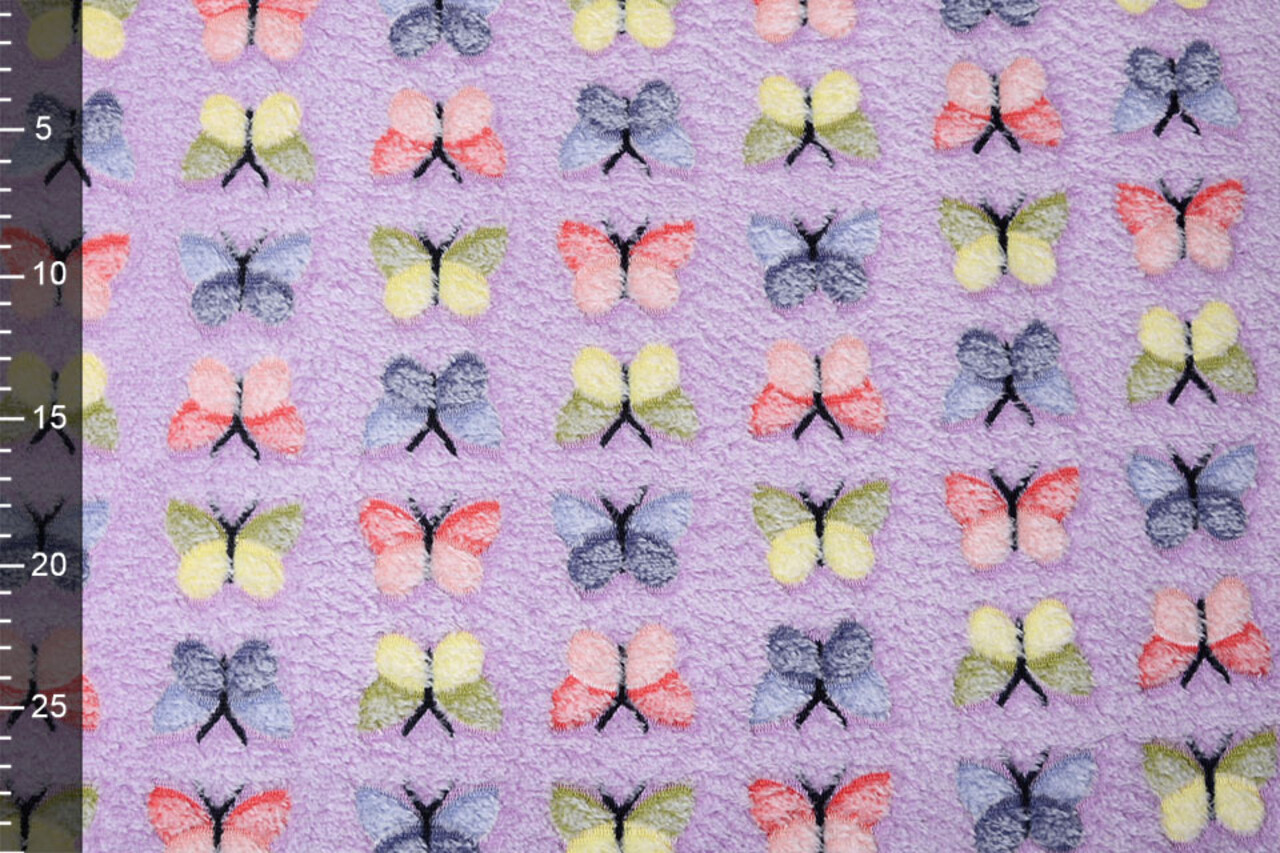 Coral Fleece Butterflies Lilac