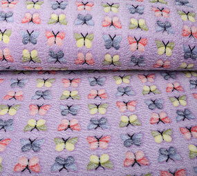 Coral Fleece Schmetterlinge Flieder