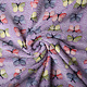 Coral Fleece Butterflies Lilac