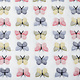 Coral Fleece Butterflies White