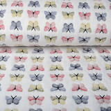 Pile Corallo Farfalle Bianco Pile Corallo Farfalle Bianco