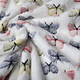 Coral Fleece Butterflies White