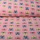 Coral Fleece Butterflies Pink