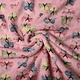 Coral Fleece Butterflies Pink