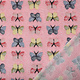 Coral Fleece Butterflies Pink