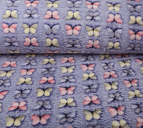 Coral Fleece Schmetterlinge Kobaltblau Coral Fleece Schmetterlinge Kobaltblau