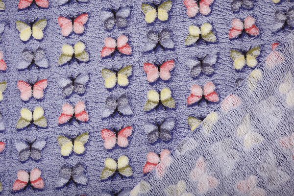 Coral Fleece Vlinders Kobaltblauw