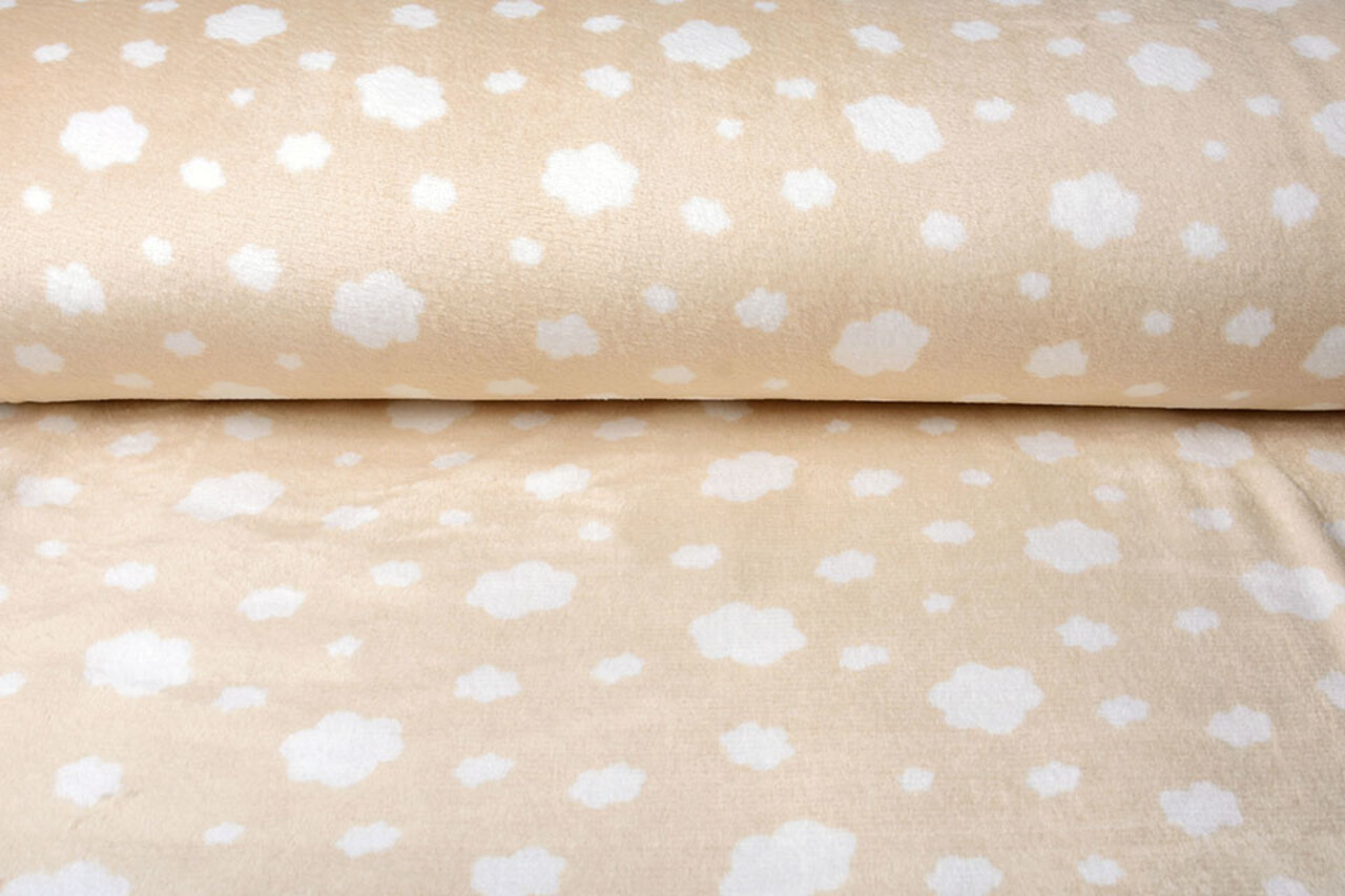 Coral Fleece Clouds Light Peach
