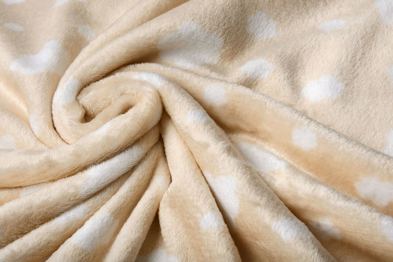 Coral Fleece Wolken Licht Perzik