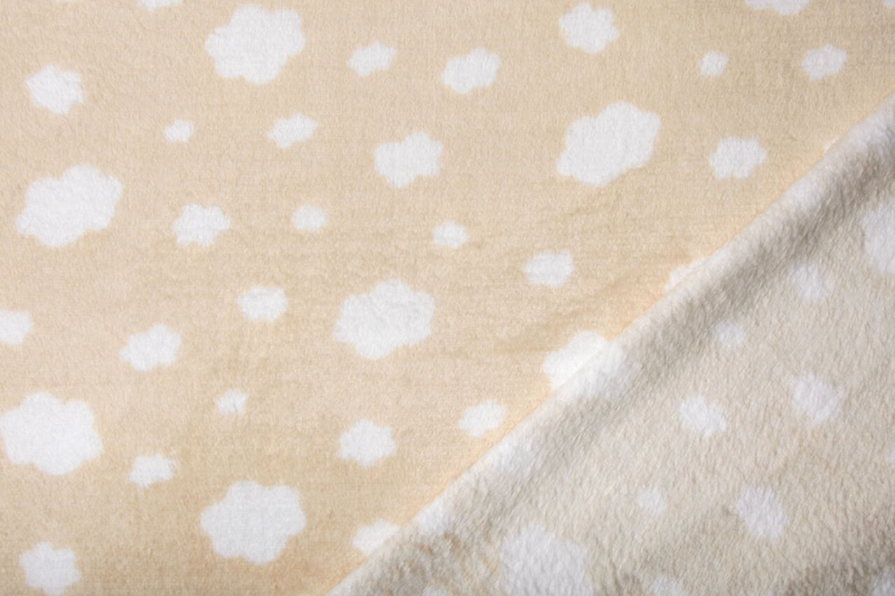 Coral Fleece Wolken Licht Perzik