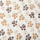 Coral Fleece Dog Paws White