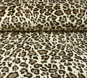Coral Fleece Leopard Creme
