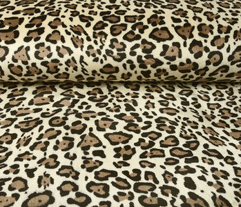 Coral Fleece Leopard Creme