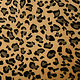 Coral Fleece Leopard Mokka Braun