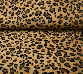Coral Fleece Luipaard Mokka Bruin