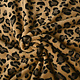 Coral Fleece Leopard Mokka Braun
