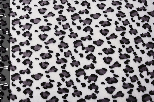 Coral Fleece Panther Off White