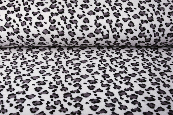 Coral Fleece Panther Off White