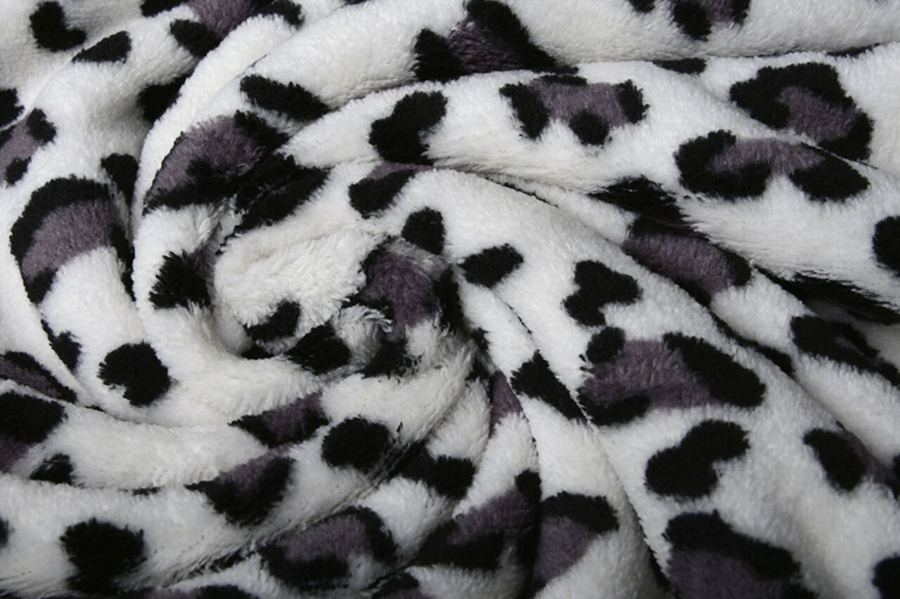 Coral Fleece Panter Off White