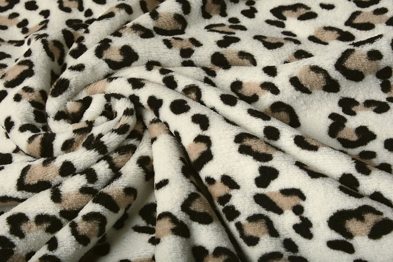Coral Fleece Panter Creme Coral Fleece Panter Creme