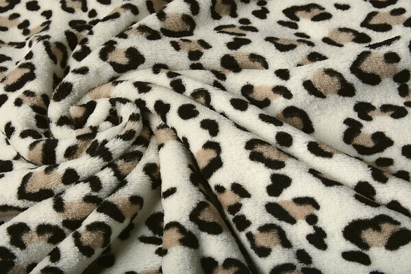 Coral Fleece Panter Creme Coral Fleece Panter Creme