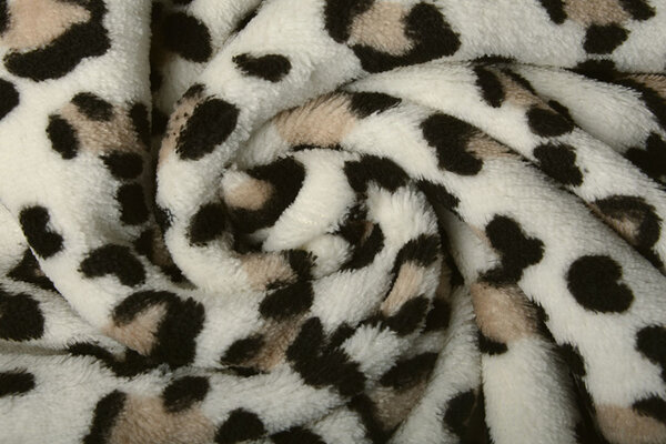 Coral Fleece Panter Creme Coral Fleece Panter Creme