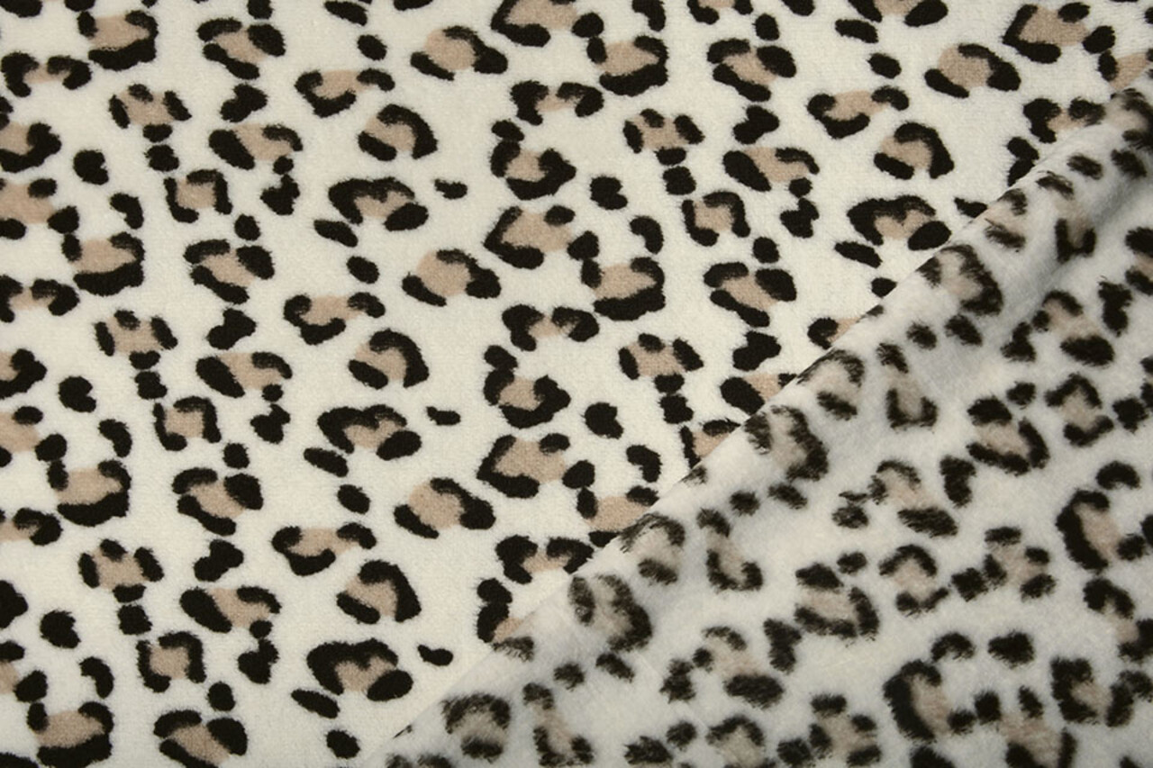 Coral Fleece Panter Creme Coral Fleece Panter Creme