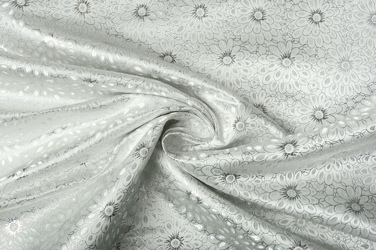 Brokaat Bloem Rosie Zilver Brokaat Bloem Rosie Zilver