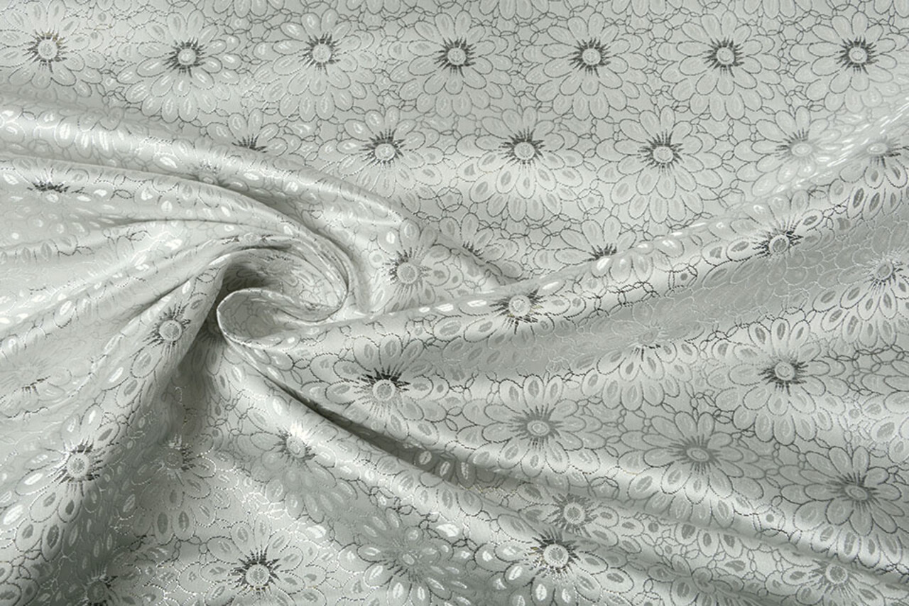 Brokaat Bloem Rosie Zilver Brokaat Bloem Rosie Zilver