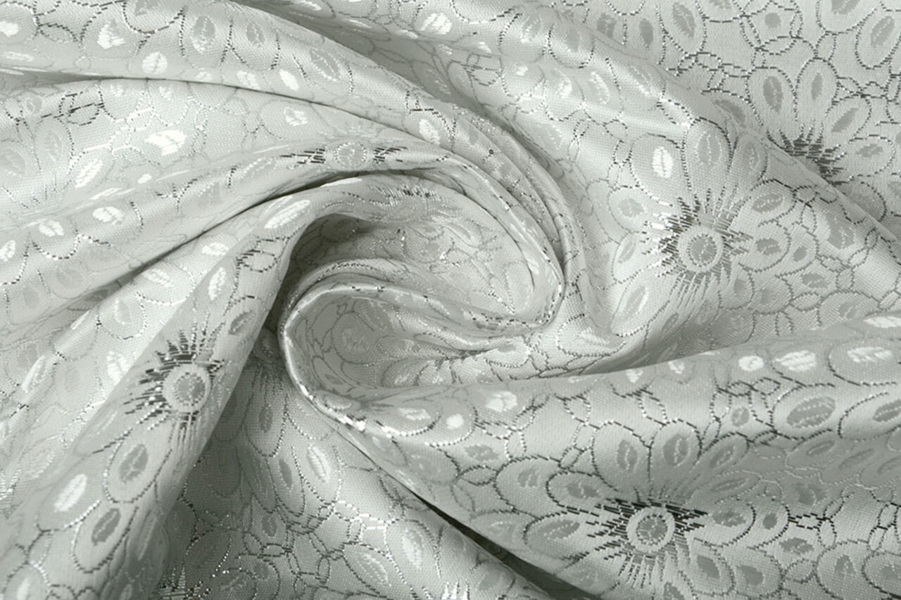 Brokaat Bloem Rosie Zilver Brokaat Bloem Rosie Zilver