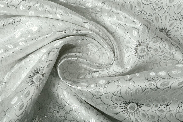 Brokaat Bloem Rosie Zilver Brokaat Bloem Rosie Zilver