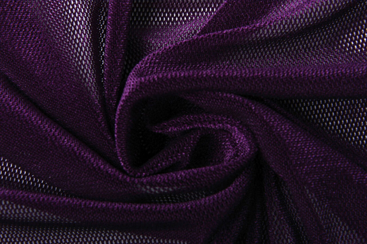 Terciopelo Fina Malla Morado