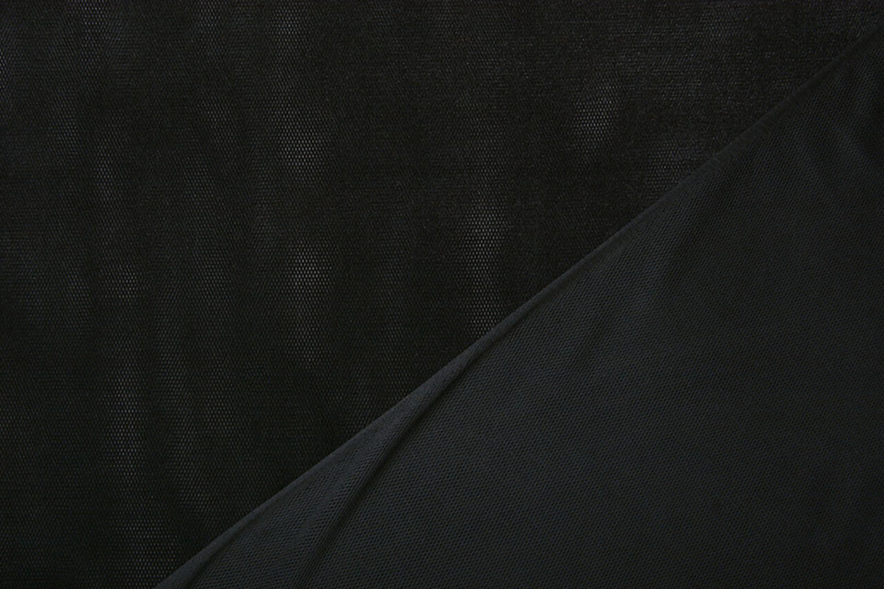 Terciopelo Fina Malla Negro